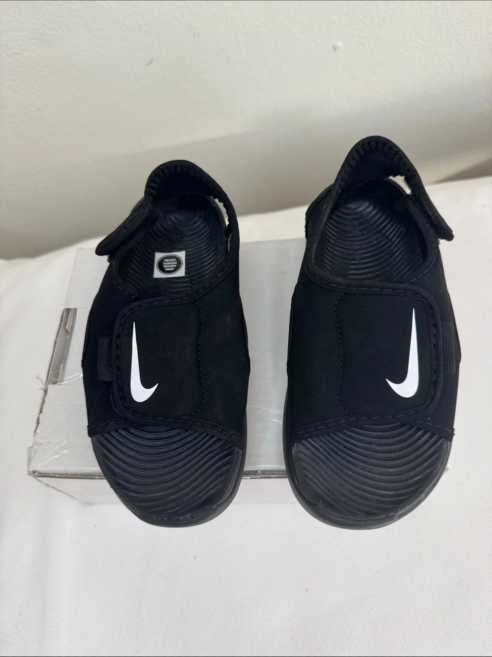 Nike (GS) Sunray Adjust 5 V2 Black Slide Sandals Sz 11C